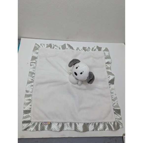 Hallmark Itty Bitty SNOOPY Dog Peanuts Satin Trim Dot Lovey Security Blanket - Picture 4 of 8